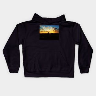 behind a truck Kids Hoodie